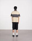 Striped Logo Polo Shirt 條紋logo Polo 衫 - KHAKI