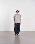 Mesh Tee 拼接刺繡球衣 - GREY