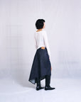 Asymmetrical Maxi Skirt 牛仔長裙-Demin