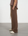 Sweat Pant 牛仔造型棉褲 - Brown