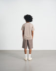 Choir Overlay Serif Monogram Logo Tee 圈型印花短袖踢恤 - BROWN