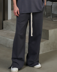 Neutrals Split Pants-Gray