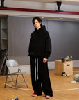 Neutrals Crew Neck Hoodie - Black