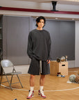 Neutrals Wide Long Tee - Gray