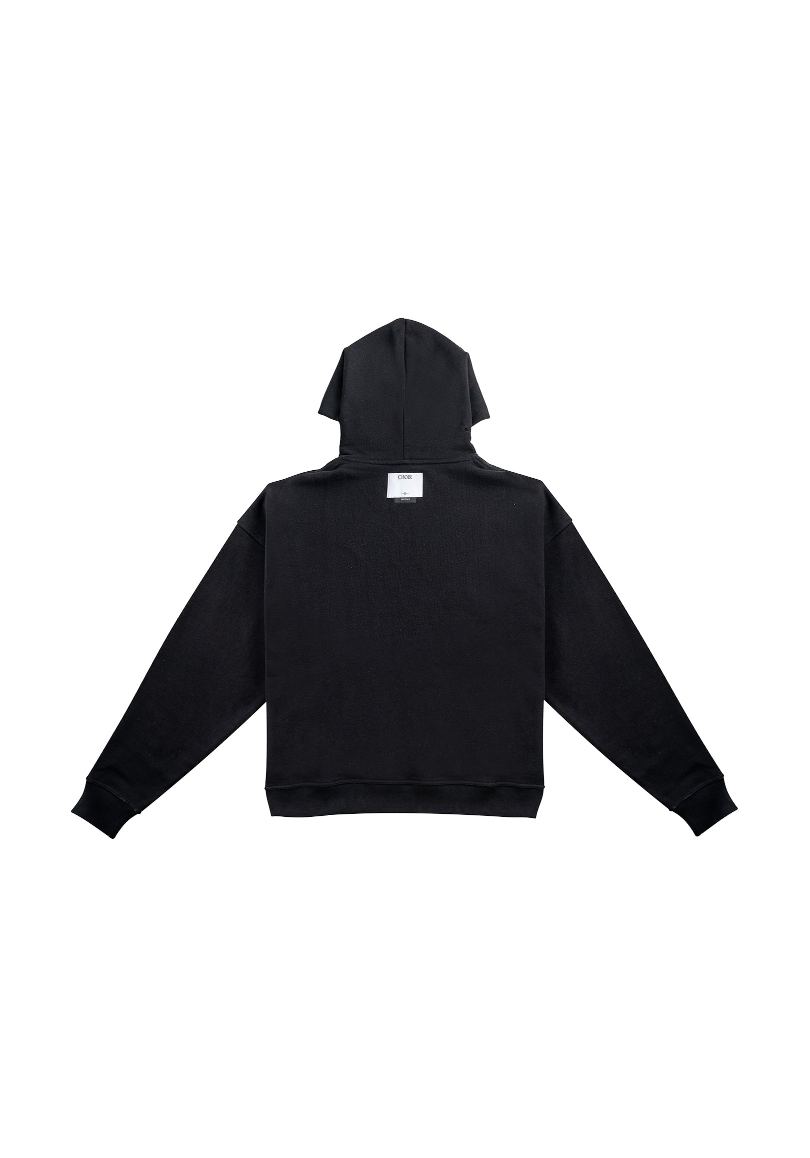Neutrals Panel Hoodie - Black