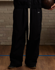 Retro Nylon Pants-Black