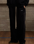 Retro Nylon Pants-Black / Grey