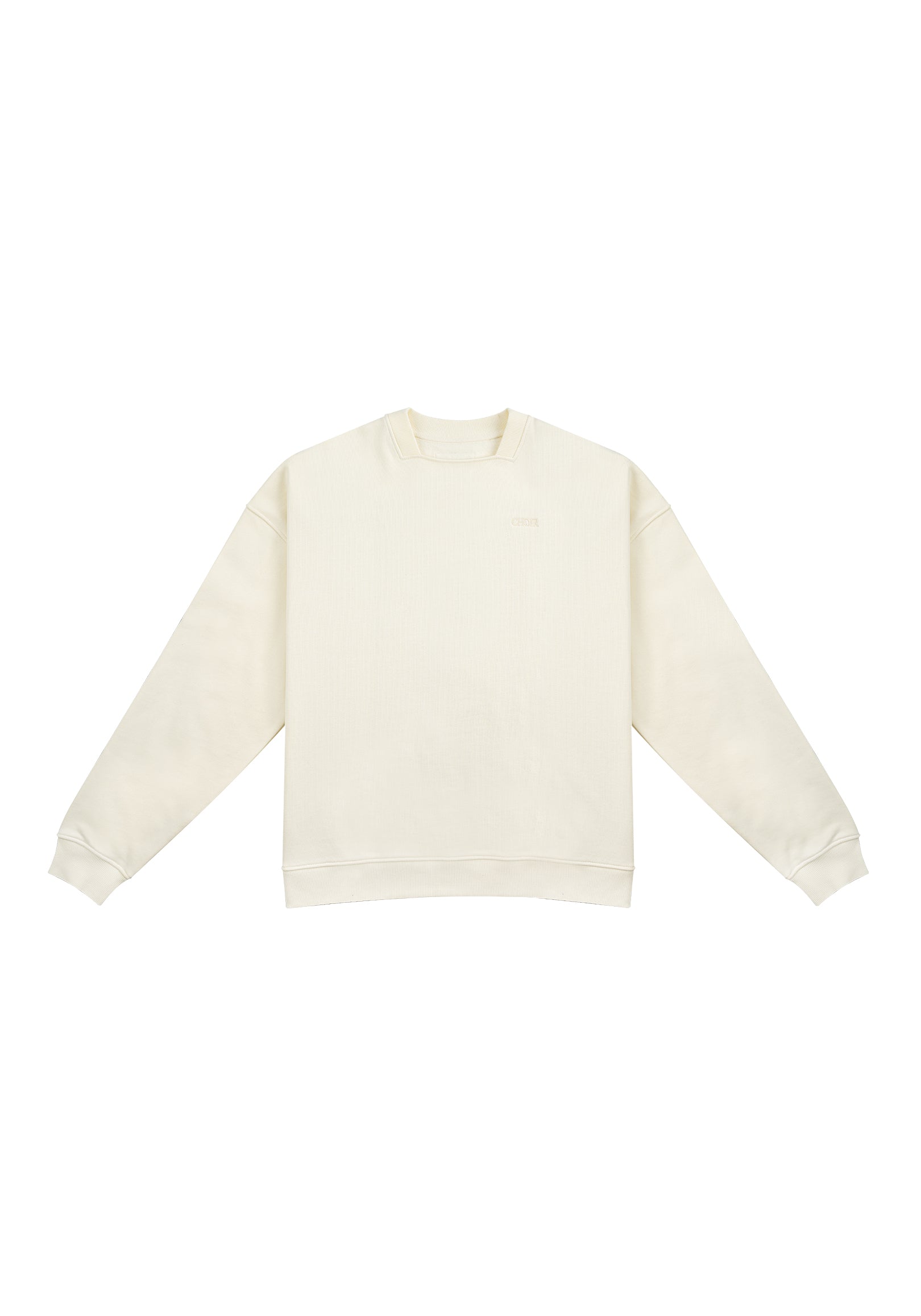 Neutrals Square  Collar Crew Neck - Beige
