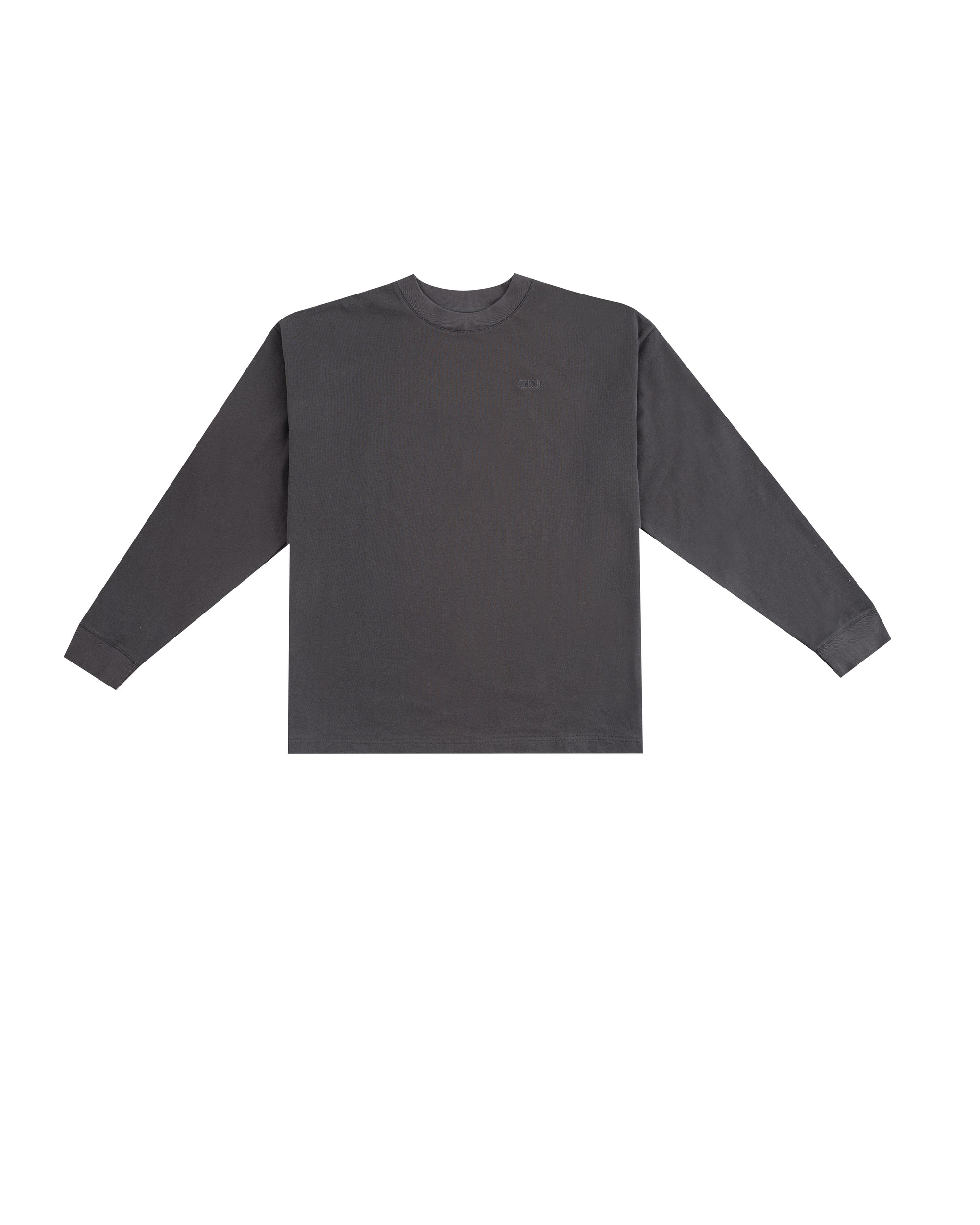 Neutrals Wide Long Tee - Gray