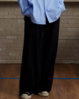 Wide Trousers-Black