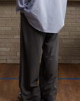 Wide Trousers-Grey