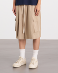 Voluminous Cargo Shorts 立體量感工裝短褲 - KHAKI