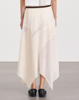 Wrap Midi Drape Skirt 垂墜中長裙 - Beige
