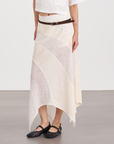 Wrap Midi Drape Skirt 垂墜中長裙 - Beige