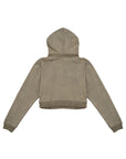 Cropped Hoodie 短版剪裁帽T - BROWN