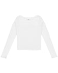 Lightweight Crewneck Top 羅紋長袖-White