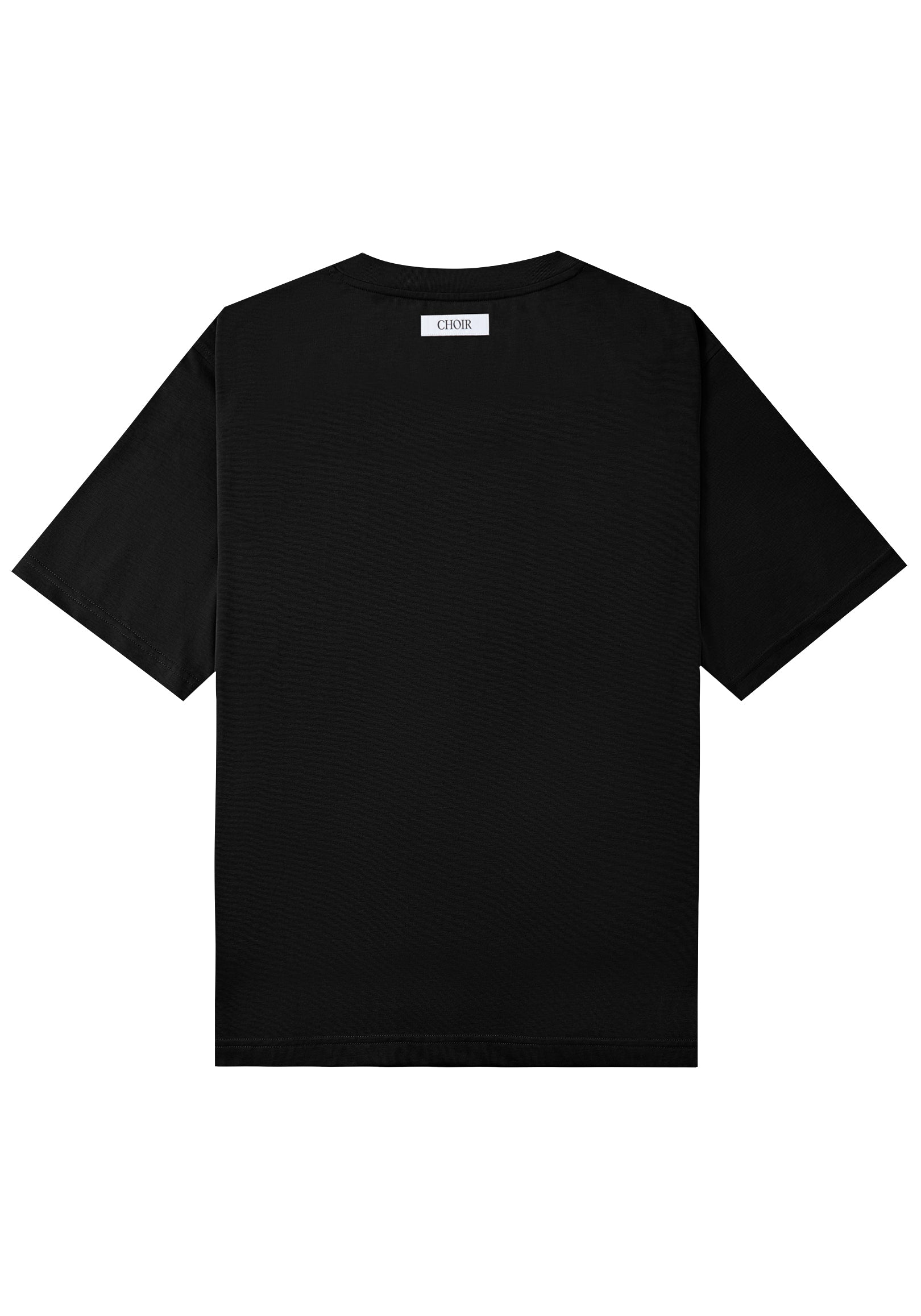 Choir Overlay Serif Monogram Logo Tee 圈型印花短袖踢恤 - BLACK