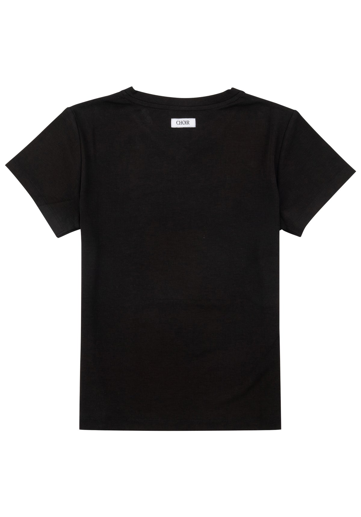 Logo T-Shirt  01 V領品牌T恤-Black