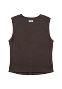 Rib Henley Tank 羅紋亨利背心-Gray