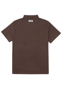 Scarf Collar Knit Top 領巾領針織上衣-Brown