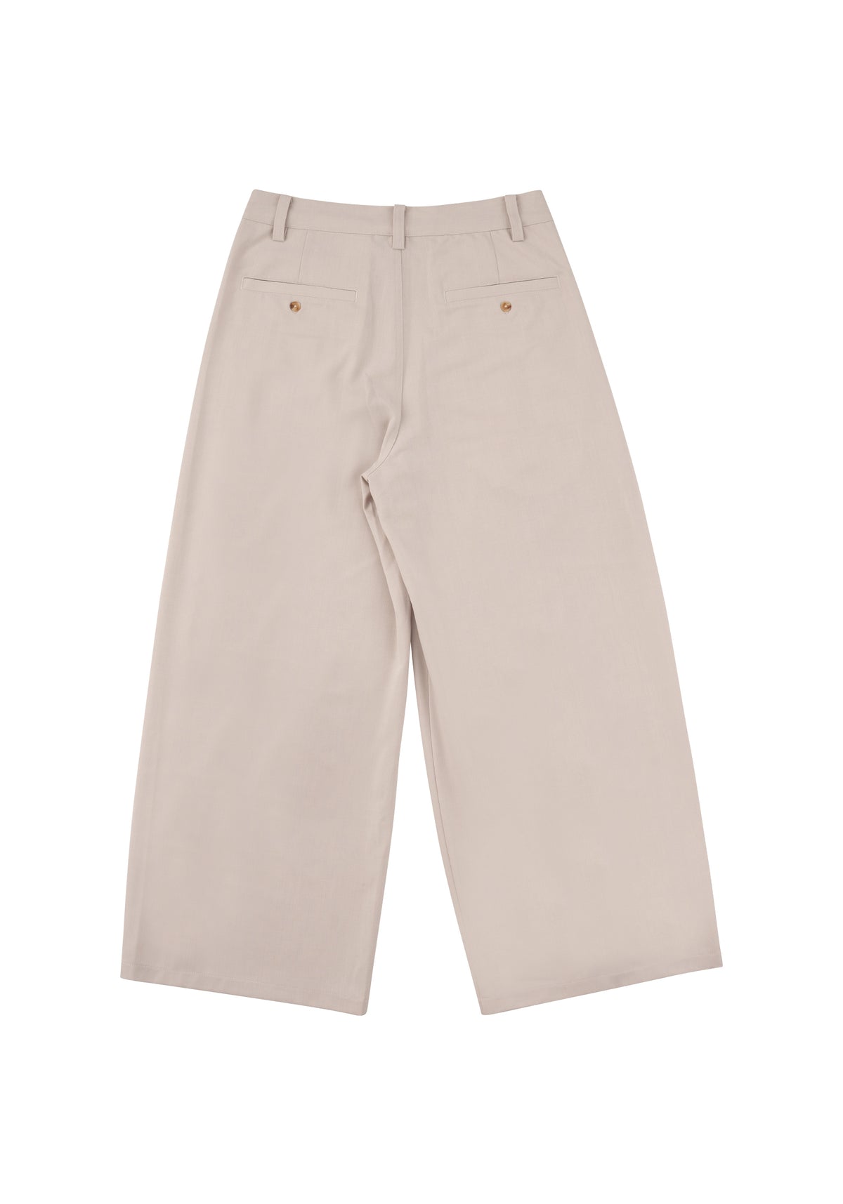 Pleated Panel Trousers 拼接打褶西裝褲-Khaki