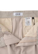 Pleated Panel Trousers 拼接打褶西裝褲-Khaki
