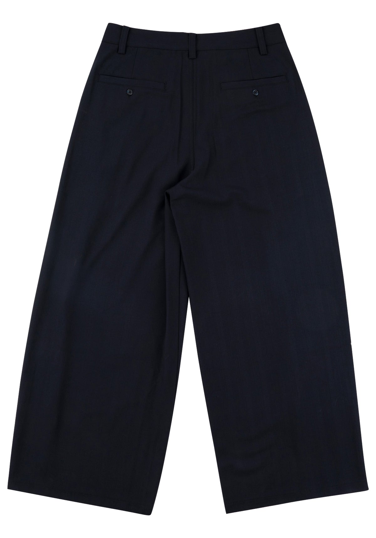 Pleated Panel Trousers 拼接打褶西裝褲-Navy