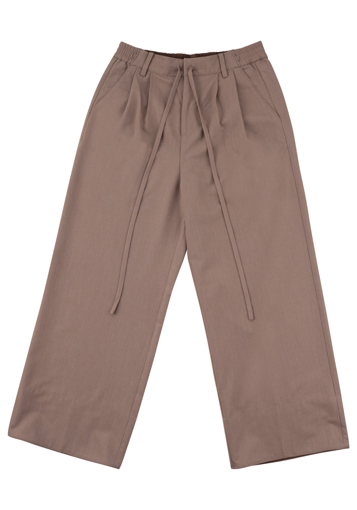 Relaxed Tailored Trousers 寬鬆西裝長褲-Brown