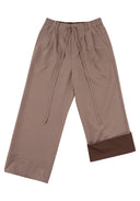 Relaxed Tailored Trousers 寬鬆西裝長褲-Brown