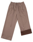 Relaxed Tailored Trousers 寬鬆西裝長褲-Brown