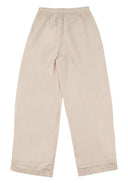 Pull-On Wide Trousers 鬆緊寬版長褲-Beige