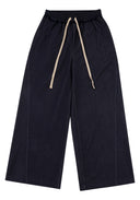 Raw-Edge Sweatpants 毛邊運動長褲-Navy
