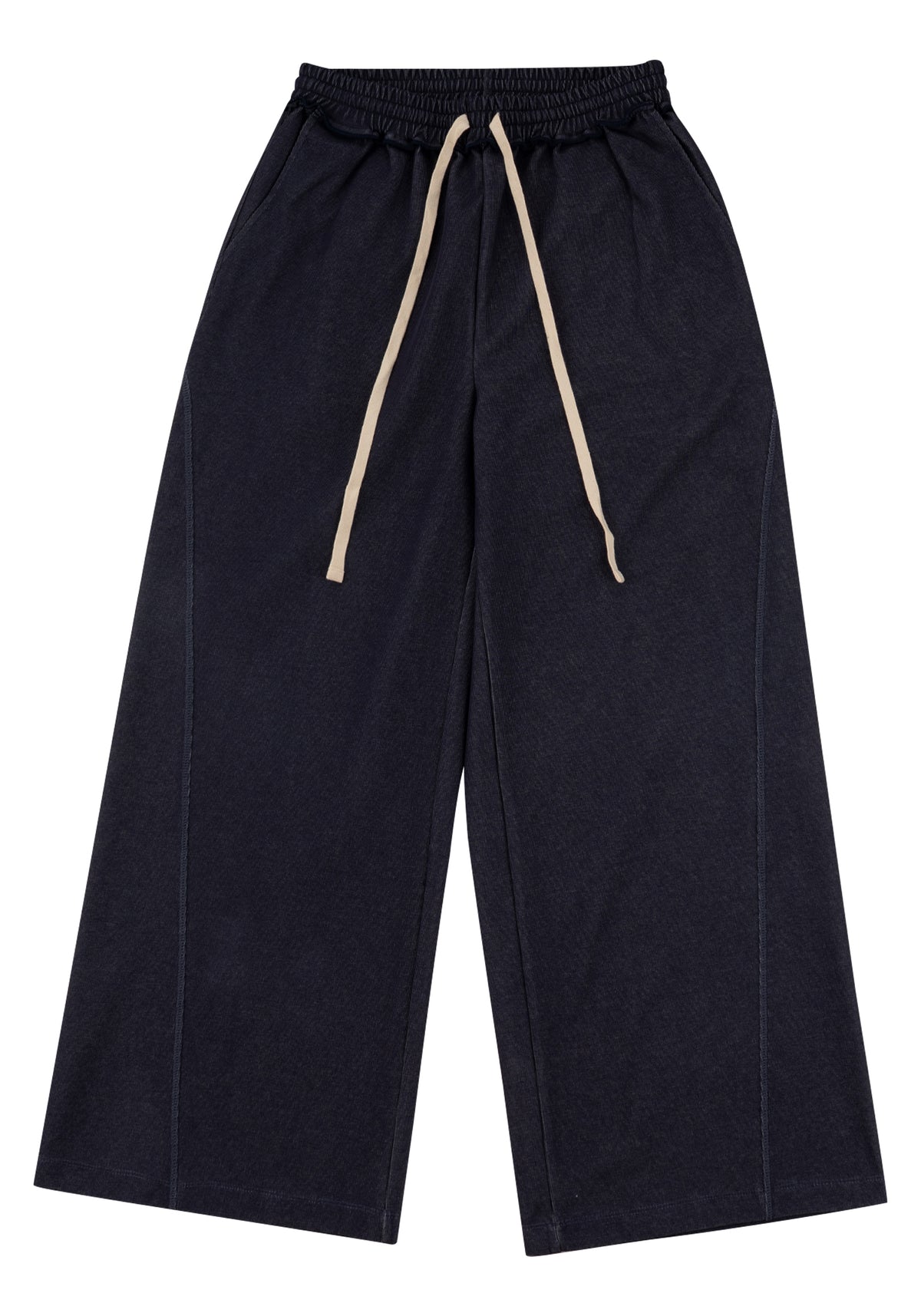 Raw-Edge Sweatpants 毛邊運動長褲-Navy