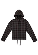 Raglan Hooded Shirt 拉克蘭連帽襯衫-Gray