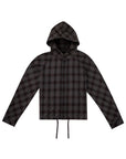 Raglan Hooded Shirt 拉克蘭連帽襯衫-Gray