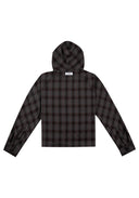 Raglan Hooded Shirt 拉克蘭連帽襯衫-Gray