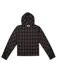 Raglan Hooded Shirt 拉克蘭連帽襯衫-Gray