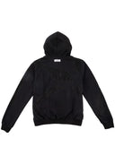 Textured Lace Hoodie 蕾絲拼接連帽外套-Black