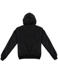 Textured Lace Hoodie 蕾絲拼接連帽外套-Black