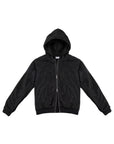 Textured Lace Hoodie 蕾絲拼接連帽外套-Black