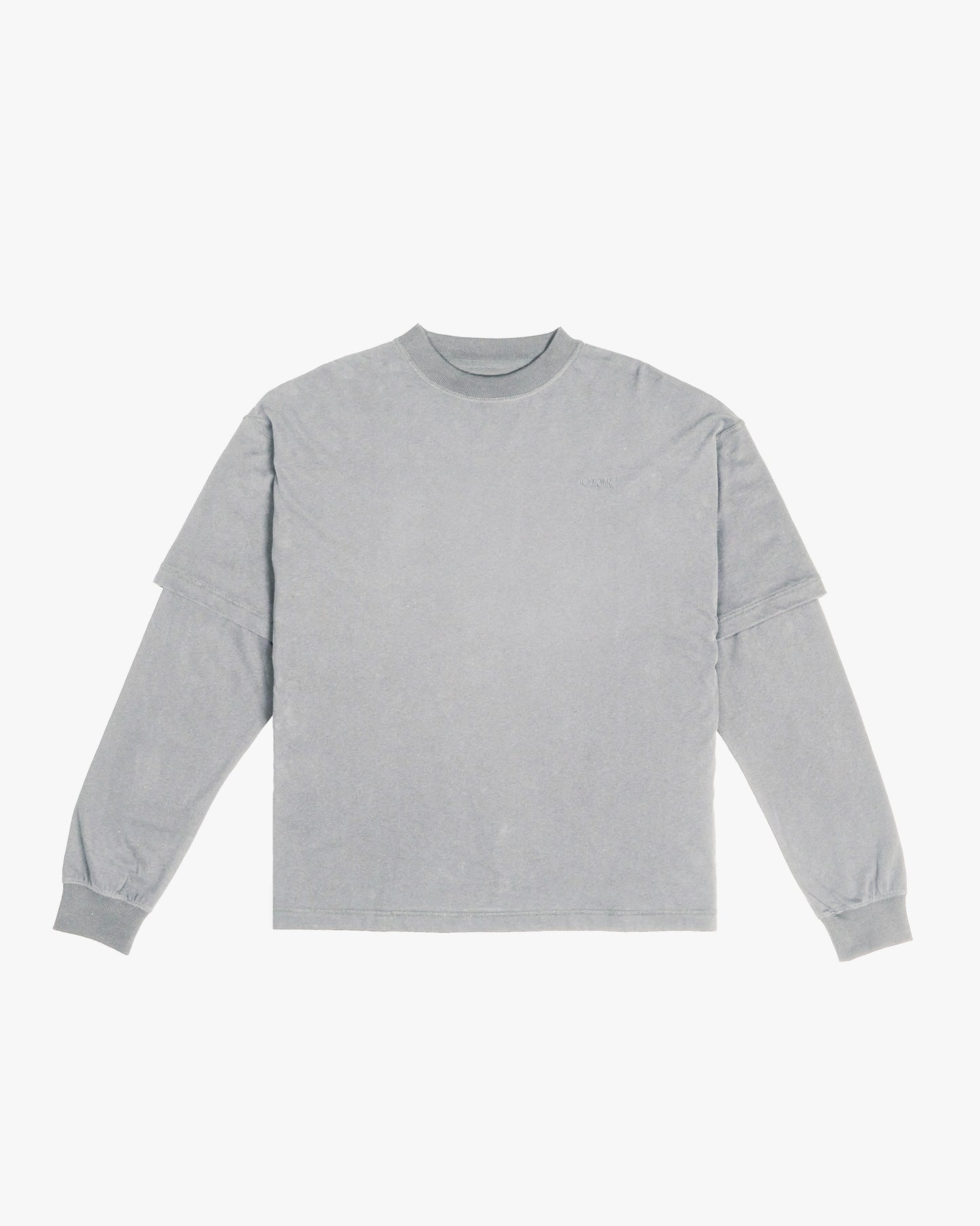 Layered Tee-Grey