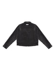 Cropped Jacket 皮質短版夾克-Black