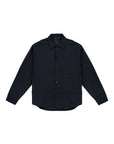 Shirt Jacket 條紋襯衫夾克 - Black
