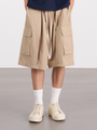 Voluminous Cargo Shorts 立體量感工裝短褲 - KHAKI