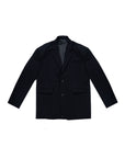 Crinkle Blazer 落肩西裝外套 - Black