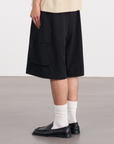Voluminous Cargo Shorts 立體量感工裝短褲 - BLACK