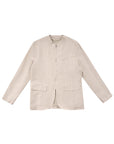 Shirt Jacket 直條休閒西裝外套 - Beige
