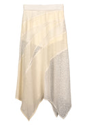 Wrap Midi Drape Skirt 垂墜中長裙-Beige