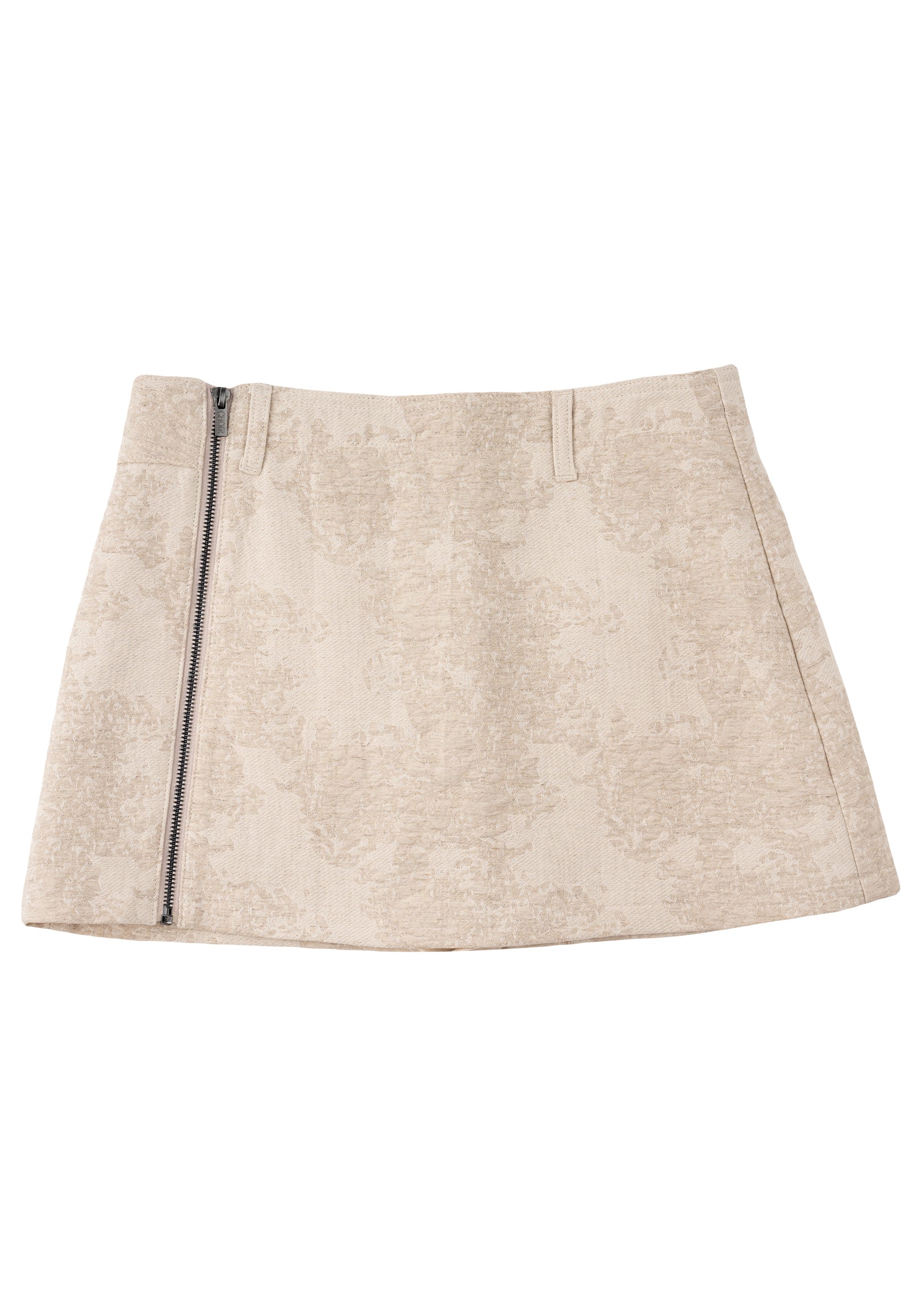 Asymmetric Pocket Mini Skirt 不對稱口袋短裙 - Beige