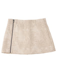 Asymmetric Pocket Mini Skirt 不對稱口袋短裙 - Beige